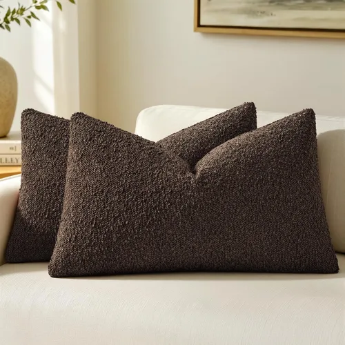 Miniatura 29 de MIULEE Funda de almohada texturizada con diseño de boucle, color azul aguamarina, funda de almohada lumbar sólida, decorativa de primavera, suave