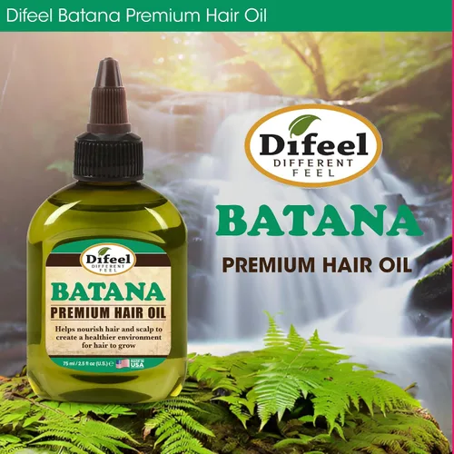 Miniatura 3 de Difeel Batana Premium Hair Oil 2.5 oz. Aceite de batana para el crecimiento del cabello, restaura la humedad y fortalece el cabello