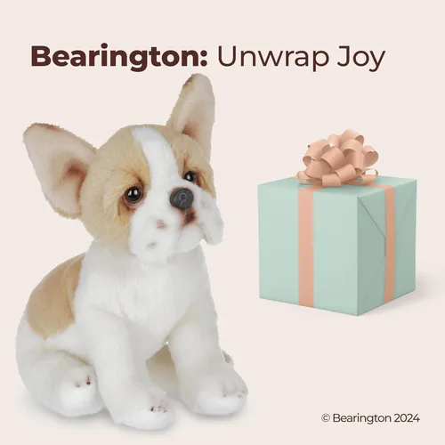Miniatura 5 de Peluche Bearington Lil' Frenchie el Bulldog Francés, oso de peluche bulldog de 6 pulgadas Lil' Frenchie de 6 pulgadas