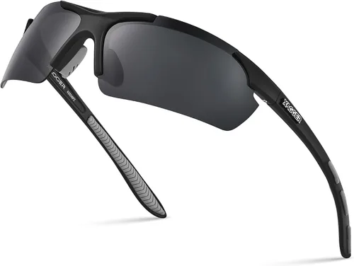 Miniatura 21 de Lentes de sol polarizados deportivos para hombres y mujeres, con diseño envolvente, UV400, para correr, béisbol, sóftbol, ciclismo, conducción