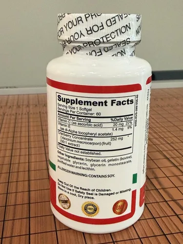 Miniatura 7 de Suplemento concentrado de arándano no transgénico para infección del tracto urinario ITU. Es igual a 12600 mg de arándanos. Triple fuerza