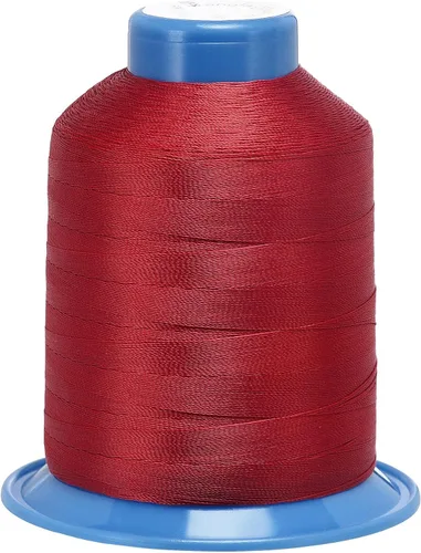 Miniatura 8 de uxcell Hilo de coser de poliéster extrafuerte de 1312 yardas, hilo de tapicería de 210D/0.013 in para costuras manuales y a máquina (azul)