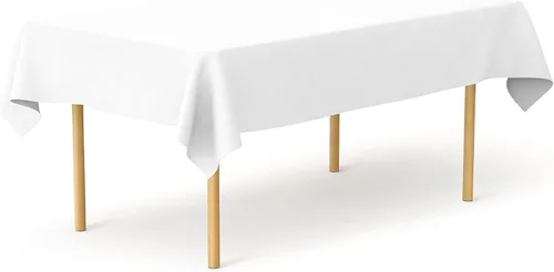 Miniatura 109 de Pomp Mantel Premium de Poliéster de 60" x 84" en Color Amarillo Plátano Tela Fácil de Cuidar, Resistente a Arrugas y Manchas Para Mesa Banana
