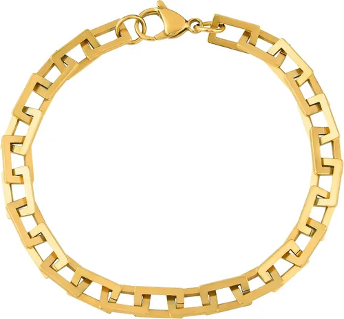 Miniatura 3 de LONDON FOG Pulsera unisex de oro cuadrado de 8 pulgadas (LF10021)