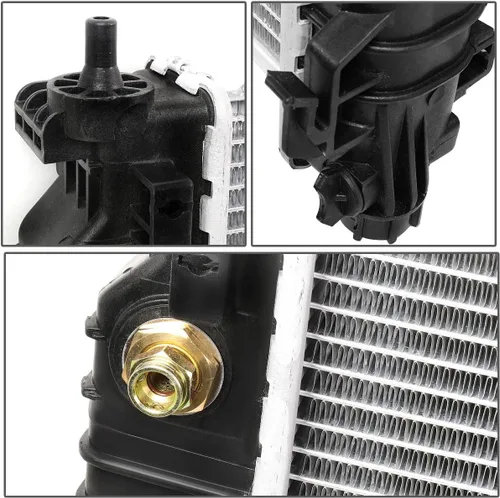 Miniatura 4 de DNA Motoring OEM-RA-13142 DPI 13142 - Radiador de enfriamiento de aluminio de estilo de fábrica, con pernos, compatible con Camaro 2010-2011