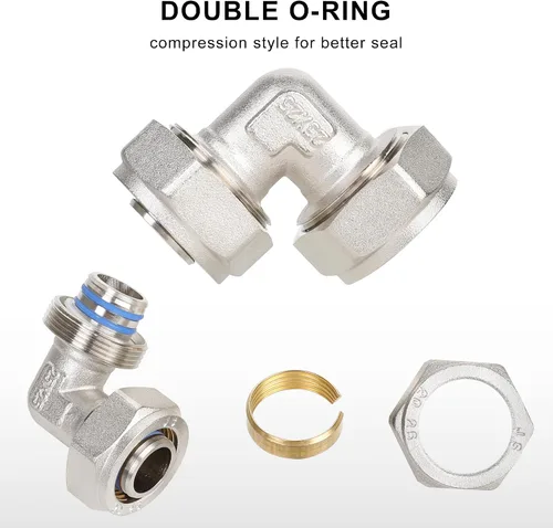 Miniatura 3 de Hromee Montaje de codo igual de 3/4 pulgadas para uso de tubos de 3/4 pulgadas con sistema de tuberías de aire