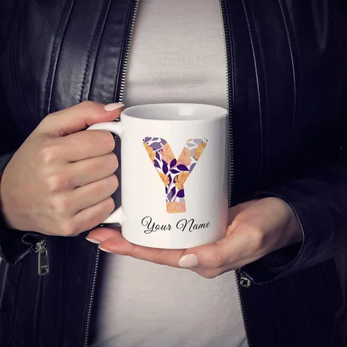 Miniatura 8 de Livado Taza de café personalizada, regalo para mujeres, con monograma con nombre e inicial, bonita taza de café para ella, mamá, esposa, novia