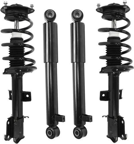 Miniatura 45 de Detroit Axle - Puntales y Amortiguadores para Chevy Traverse Buick Enclave GMC Acadia Saturn Outlook 2007-2012, 2 puntales delanteros con resorte