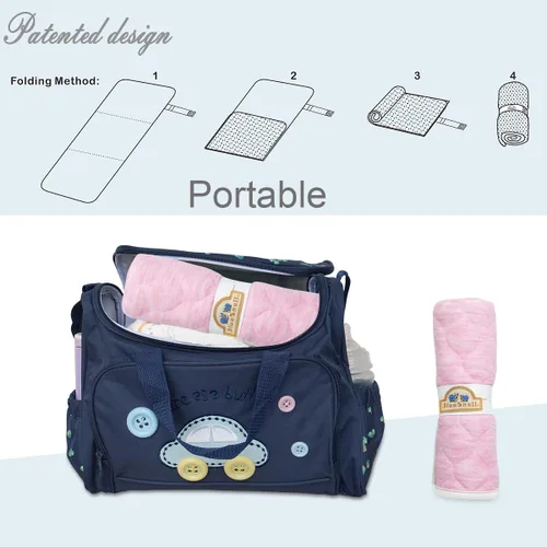 Miniatura 4 de BlueSnail Forro acolchado más grueso impermeable para cambiador, 3 unidades (rosa 13 x 27 pulgadas)