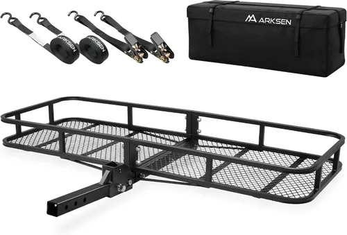 Miniatura 11 de Canasta de carga plegable de ARKSEN, receptor de enganche de 2", 60" de ancho