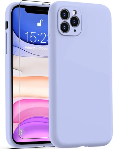 Miniatura 63 de DEENAKIN Funda de silicona compatible con iPhone 12 con protector de pantalla, mejora la protección de la cámara, funda protectora suave y flexible