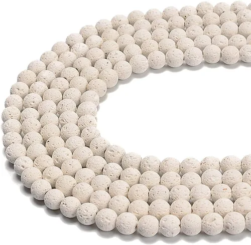 Miniatura 8 de Cuentas sueltas de jade azul teñido natural de 6 mm, cuentas redondas lisas, aproximadamente 15.5 pulgadas, para hacer pulseras y collares de Jade