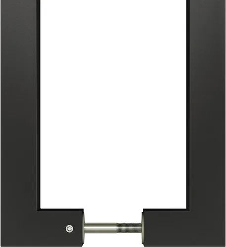 Miniatura 8 de BARNSMITH Manija de empuje para puerta de granero de 24 pulgadas, manija cuadrada de puerta comercial, forma rectangular de acero inoxidable