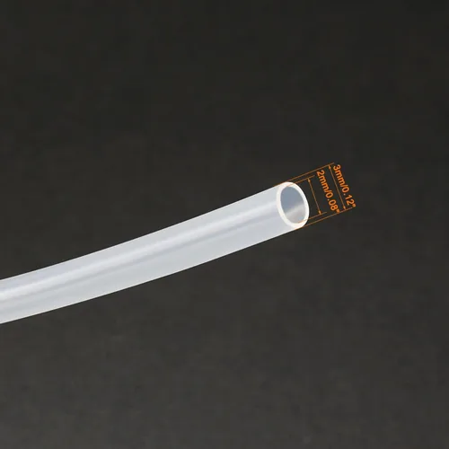 Miniatura 2 de uxcell Tubo de silicona de 0.079 in ID X 0.118 in OD 16.4 'Tubo de goma de silicona flexible Tubo de manguera de aire de agua transparente