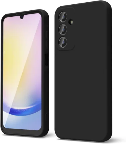 Miniatura 205 de oakxco Funda para teléfono Samsung Galaxy A12 con agarre de silicona líquida, linda delgada fina suave cubierta de gel de goma TPU lisa para mujeres