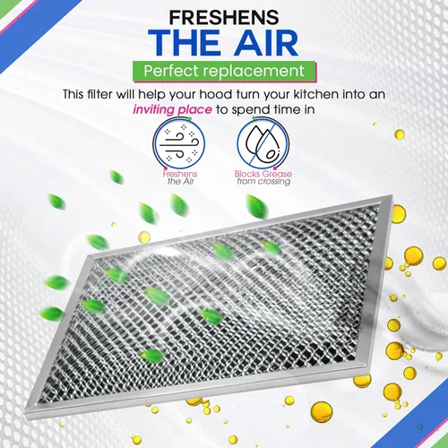 Miniatura 4 de Filtro de ventilación de campana de cocina 10.5" x 8.8" 41F 97007696 Compatible con Nutone y Broan Filtro de campana de repuesto para ventilador