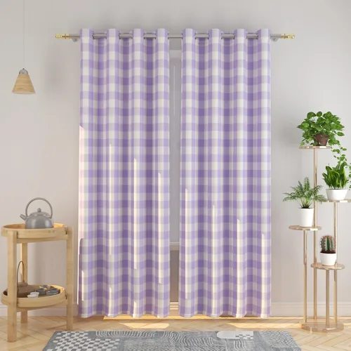 Miniatura 69 de Cortinas de 24 pulgadas de largo con diseño Buffalo Check Gingham Plaid para ventanas de cocina y baño, tratamiento para ventanas con 2 paneles