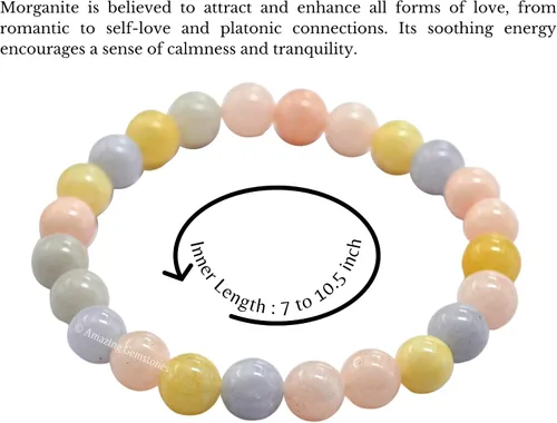 Miniatura 280 de Amazing Gemstone Crystal Bracelet for Women Men's Gifts - Protection Healing Crystal Bracelet - 8mm Gemstone Beaded Stretchable Bracelet Pulseras