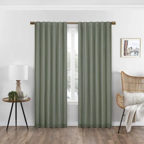 Miniatura 5 de ECLIPSE Absolute Zero Nora - Cortinas opacas con aislamiento térmico y bolsillo para cortinero, para dormitorio, panel individual, 50 x 108