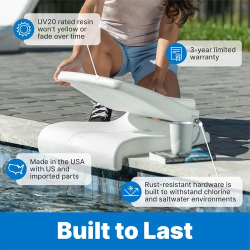 Miniatura 5 de Step2 Asiento Plegable para Adultos Flip Seat, Silla Portátil para Exteriores para Piscina, Tailgating, Camping, Silla de Picnic, Proporciona Apoyo