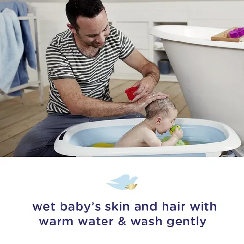 Miniatura 18 de Baby Dove Jabón Corporal para Cuidado de la Piel Sensible del Bebé para el Baño del Bebé Riqueza en Humedad Sin Lágrimas e Hipoalergénico, 20 onzas