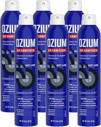Miniatura 9 de Ozium A807035-3 - Desinfectante de aire y eliminador de olores para hogares, automóviles, oficinas y más, aroma a vainilla, paquete de 3