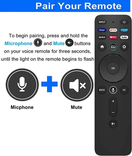 Miniatura 3 de Control remoto por voz XRT260 Reemplazo para Vizio V-Series M-Series P-Series 4K HDR Smart TV con Disney+/Netflix/Prime Video/Pluto/iHeart