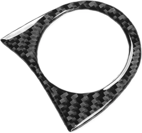 Miniatura 2 de Marco de encendido para volante de automóvil, calcomanía decorativa compatible con Subaru Impreza 2017-2022/Crosstrek 2018-2022, interior de fibra