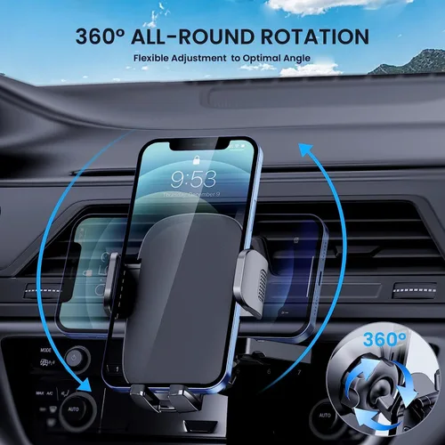 Miniatura 7 de Soporte de Teléfono para Coche Soporte de Montaje de Teléfono Soporte de Teléfono de Ranura de CD de Metal Mejorado Soporte de Teléfono Celular