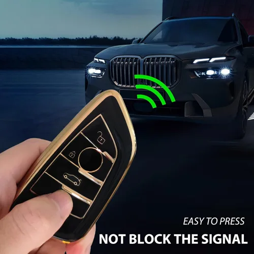 Miniatura 5 de Funda grande para llavero de TPU para BMW 2022, serie 2/4 425i/430i/225i/M240i/i3/i4, etc., funda de llave de TPU suave de protección completa, 4