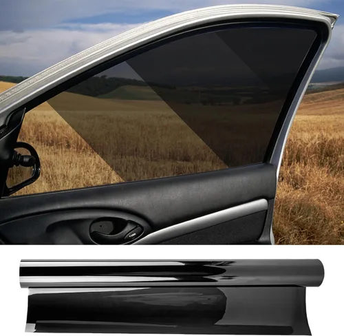Miniatura 11 de Película de tinte para ventana de automóvil 5% VLT, 20 pulgadas x 15 pies UVR 99% bloqueo de calor y UV, resistente a los arañazos, señal sin