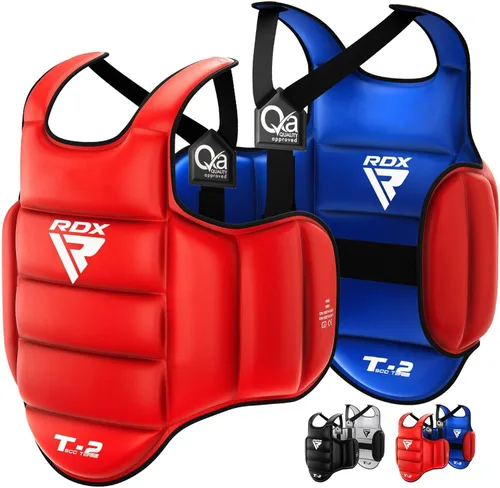 Miniatura 8 de RDX - Protector corporal reversible para boxeo, protector de pecho para kickboxing, MMA, Muay Thai, para entrenamiento de combate y golpes pesados