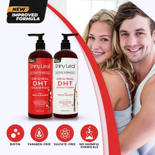 Miniatura 9 de DHT Blocker Champú y acondicionador - Para mujeres y hombres, fabricado en Estados Unidos, tratamiento contra la caída del cabello, con biotina
