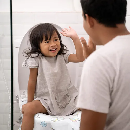 Miniatura 7 de Mimorou Paquete de 40 fundas desechables para asiento de inodoro para niños y adultos, extra grandes, envueltas individualmente, fundas de asiento