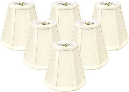 Miniatura 40 de Royal Designs, Inc. BS-707FC-6AGL Deep Empire Basic - Pantalla para lámpara con clip de llama, 3.5 x 6 x 5.75 pulgadas, color dorado antiguo