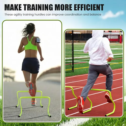 Miniatura 3 de Seenelling 16 unidades de 12 pulgadas de velocidad de entrenamiento de agilidad obstáculos de gran tamaño desmontable agilidad obstáculos juego