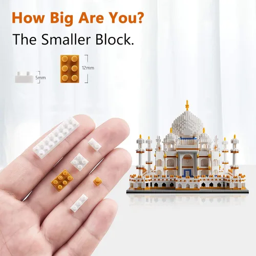 Miniatura 2 de Kadablk Serie de arquitectura para adultos y adolescentes, juego de construcción de Taj Mahal, kit de construcción de modelos 3950 PCS, juego
