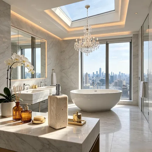 Miniatura 6 de Dispensador de jabón de travertino, accesorios de baño, dispensador de loción de piedra cuadrada orgánica natural prémium con bomba de metal