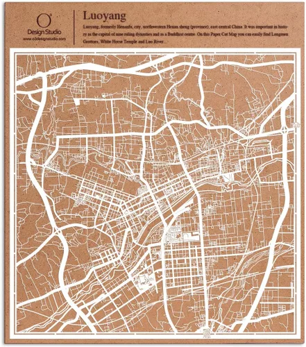 Miniatura 41 de O3 Design Studio Aberdeen - Mapa de papel cortado en papel blanco de 12 x 12 pulgadas
