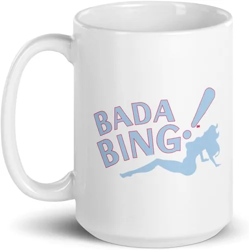 Miniatura 3 de HBO - Taza blanca de The Soprano "Bada Bing", 11 onzas, con licencia
