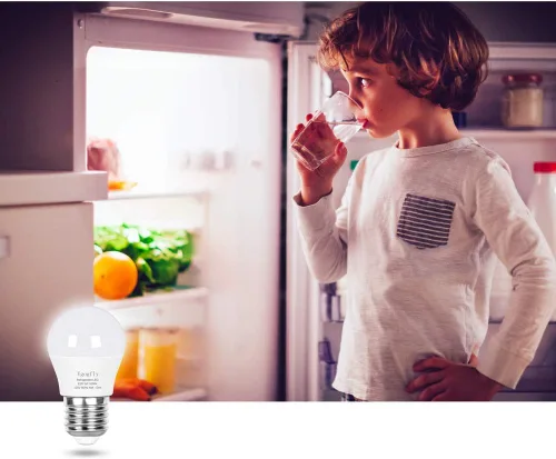 Miniatura 7 de Bombilla LED para refrigerador, equivalente a 40 W, 120 V, A15, bombillas impermeables para nevera, 5 W, luz blanca de día, 5000 K, E26, base media