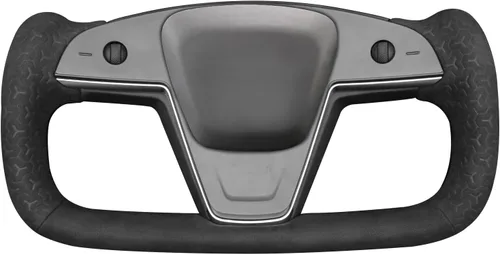 Miniatura 29 de MEWANT Funda de Volante de Athsuede con Costura Manual en Negro 9040 para Tesla Model S Yoke 2021-2023 Model X 2021-2023
