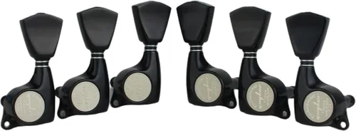 Guyker Cabezales de máquina de guitarra (3L + 3R) – Juego de clavijas de afinación selladas 1:21 con perilla en forma de tulipán de repuesto para