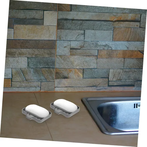 Miniatura 4 de Jabonera de silicona y soporte de esponja para fregadero de cocina y ducha, bandeja de jabón autodrenante para una fácil limpieza y organización