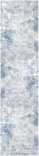 Miniatura 732 de IOHOUZE Alfombra abstracta lavable de 3 x 12 pies para pasillos, antideslizante para cocina, camino de entrada de lana sintética para interiores