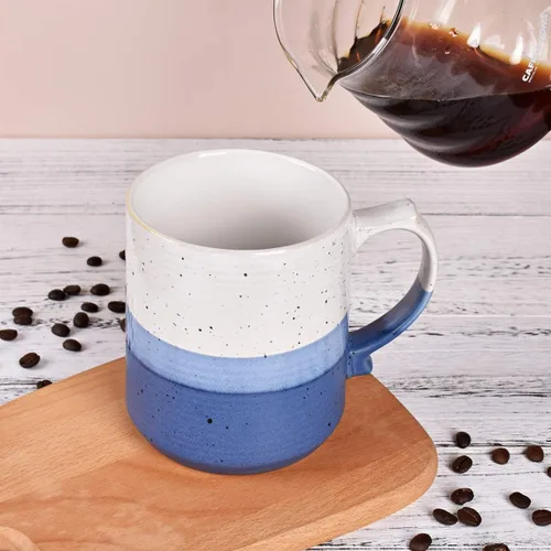 Miniatura 5 de Bosmarlin Taza de café grande de cerámica, taza de té grande para oficina y hogar, 21 onzas, apta para lavavajillas y microondas, 1 unidad