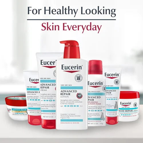 Miniatura 11 de Eucerin Advanced Repair - Crema de pies sin perfume para pies y talones secos, tubo de 3 onzas, paquete de 12