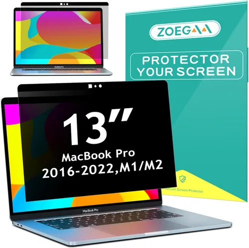 Miniatura 7 de ZOEGAA Pantalla de privacidad para MacBook Pro de 13 pulgadas (2012-2015), protector de pantalla de privacidad magnético extraíble anti luz azul