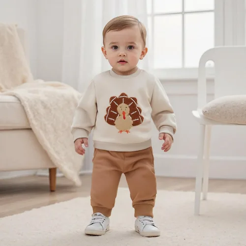 Miniatura 50 de Conjunto de camisa larga y divertida para bebé niño y niña, ropa de primera Navidad, 6, 12, 18, 24 meses, 2T