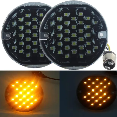 ZYTC - Juego de 2 micas Touring OEM ahumadas de 3.25 pulgadas para motocicleta Harley Davidson, Electra Glides